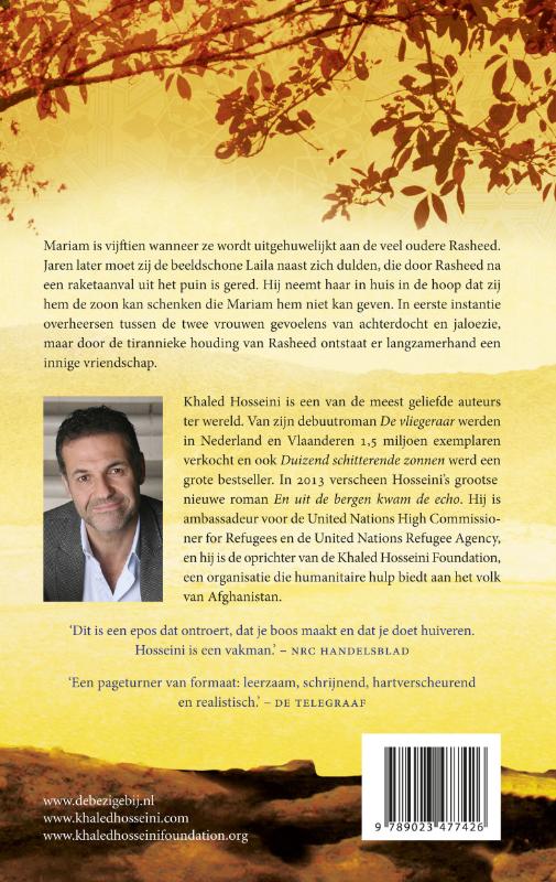 Duizend schitterende zonnen achterkant