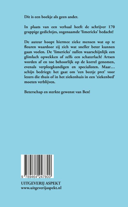 Een beetje pret in het ziekenbed achterkant