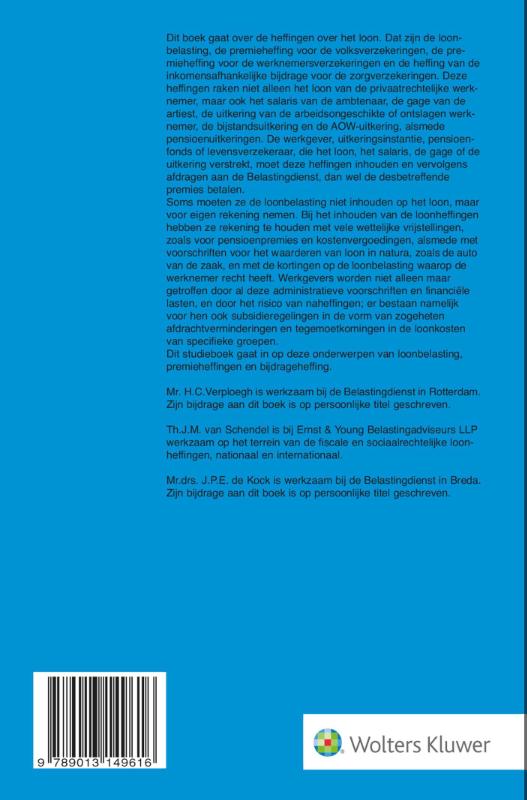 Loonheffingen 2019 achterkant