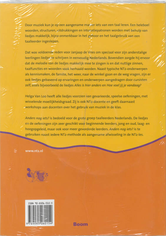 Anders nog iets? NT2 liedjes achterkant