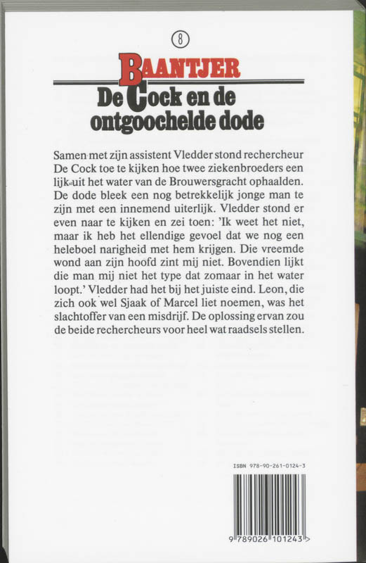 De Cock en de ontgoochelde dode / Baantjer / 8 achterkant