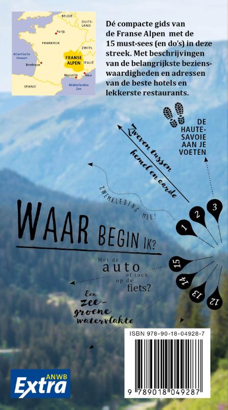 ANWB Extra Franse Alpen / ANWB Extra achterkant