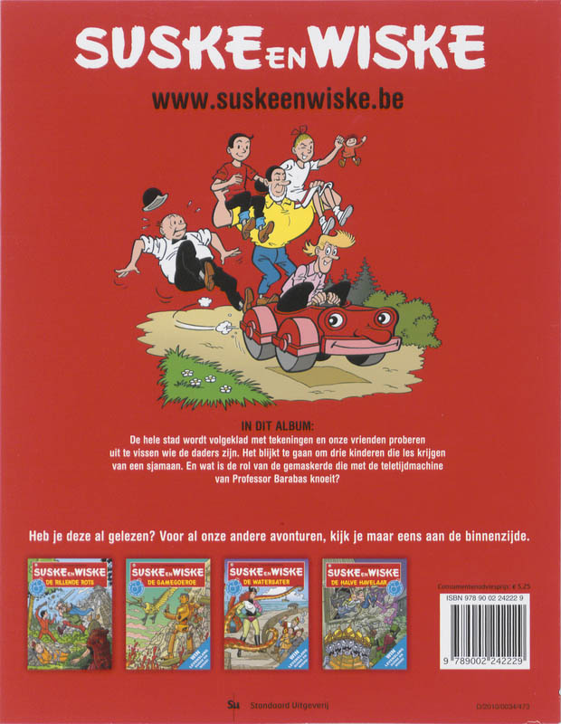 De belhamel -bende / Suske en Wiske / 189 achterkant