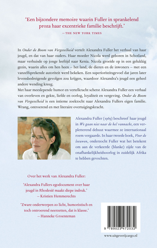 Onder de boom der vergetelheid achterkant