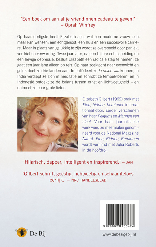 Eten, Bidden, Beminnen achterkant