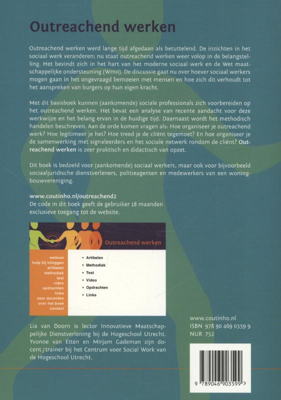 Outreachend werken achterkant