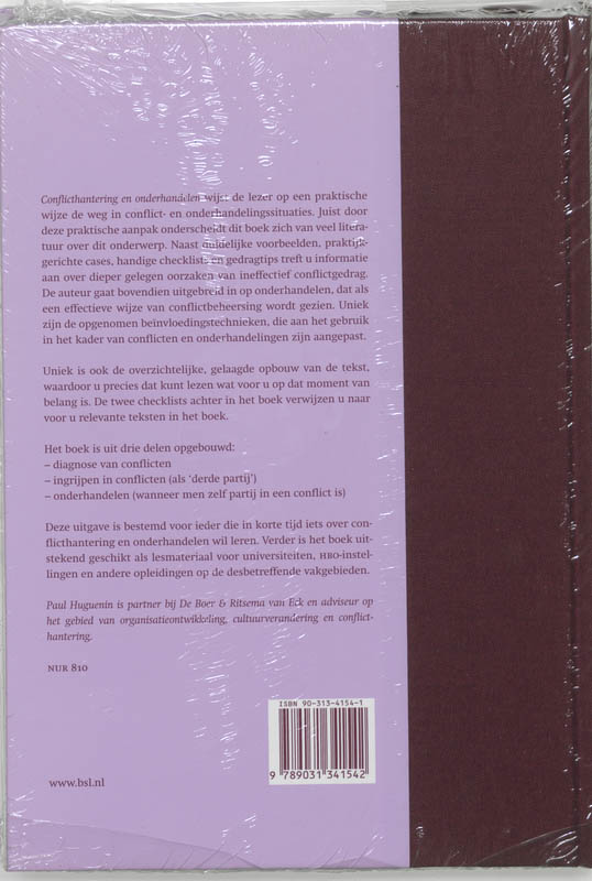 Conflicthantering en onderhandelen achterkant