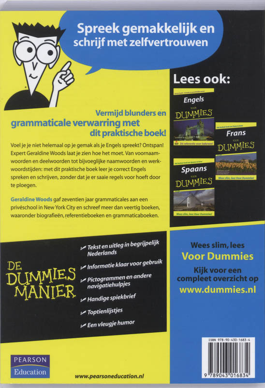Engelse grammatica voor Dummies / Voor Dummies achterkant