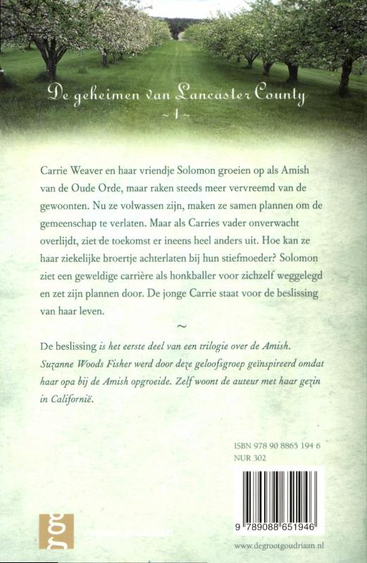 De Beslissing achterkant