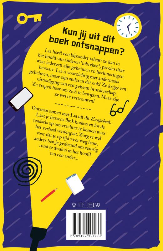 Escape boek achterkant