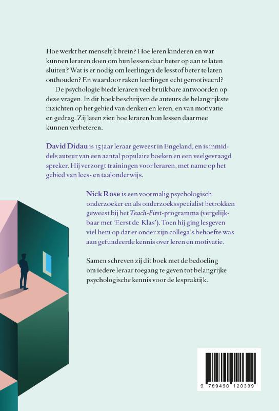 Psychologie in de klas achterkant
