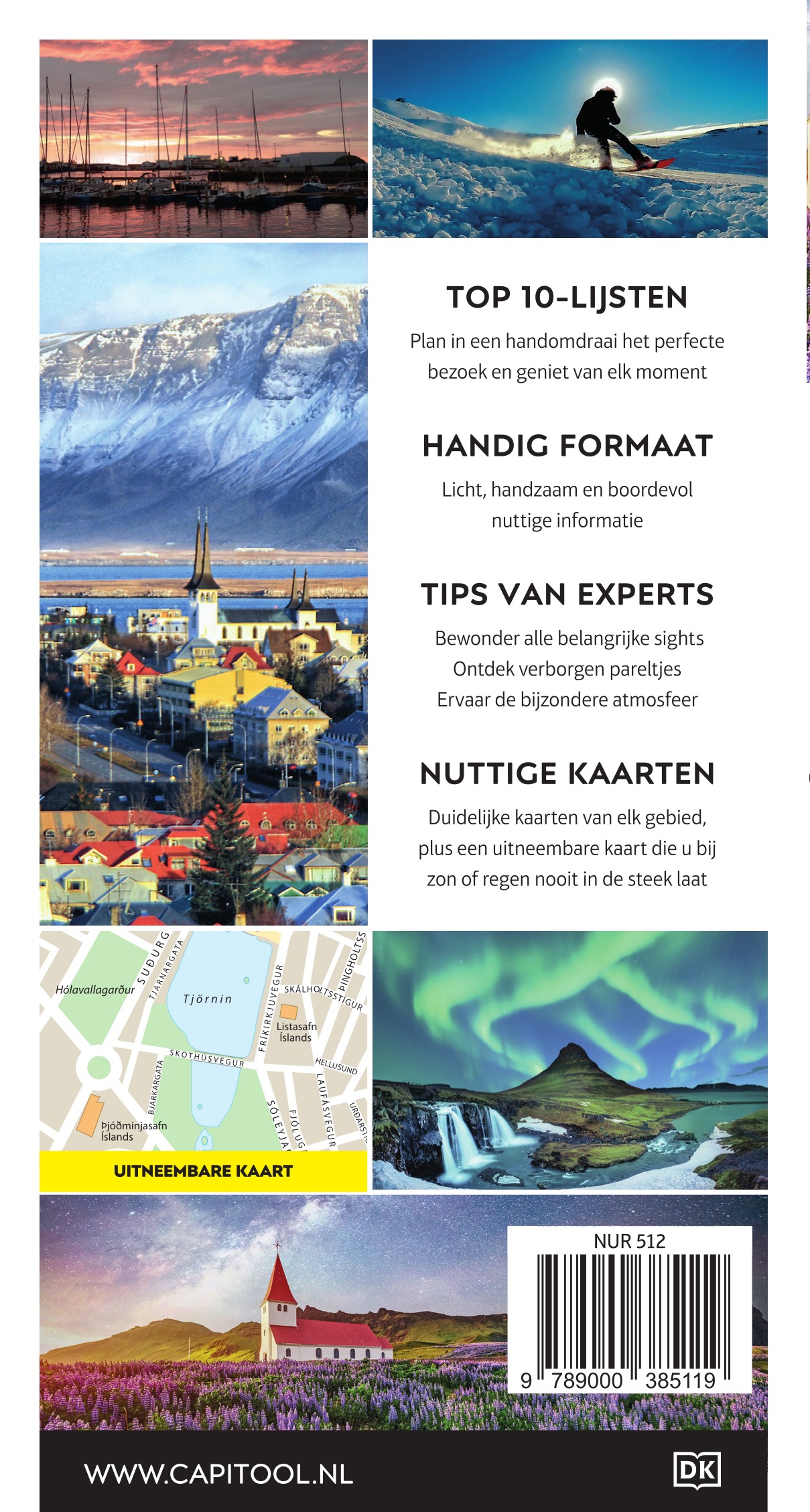 Capitool Reisgidsen Top 10 - IJsland achterkant