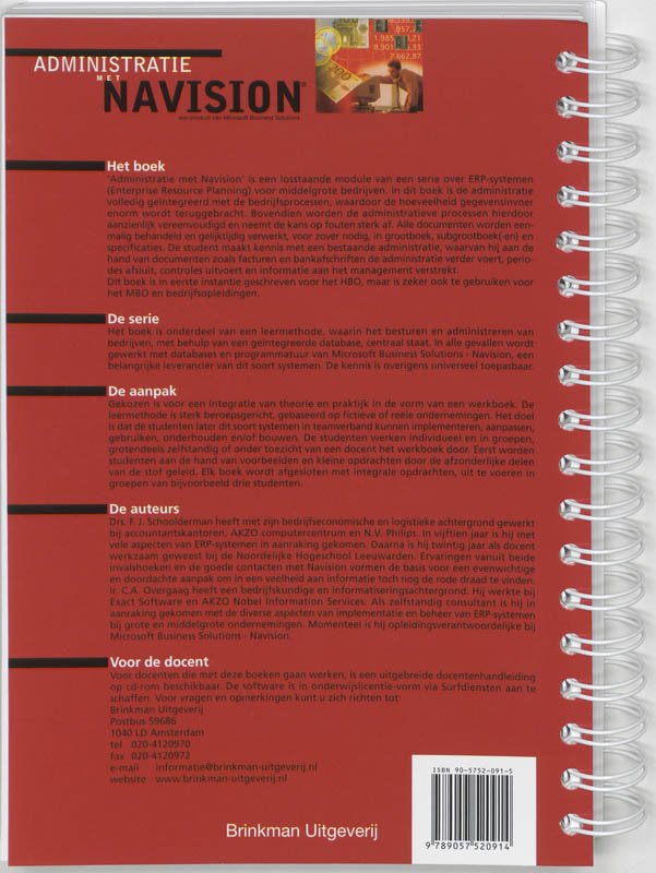 Administratie met Navision achterkant