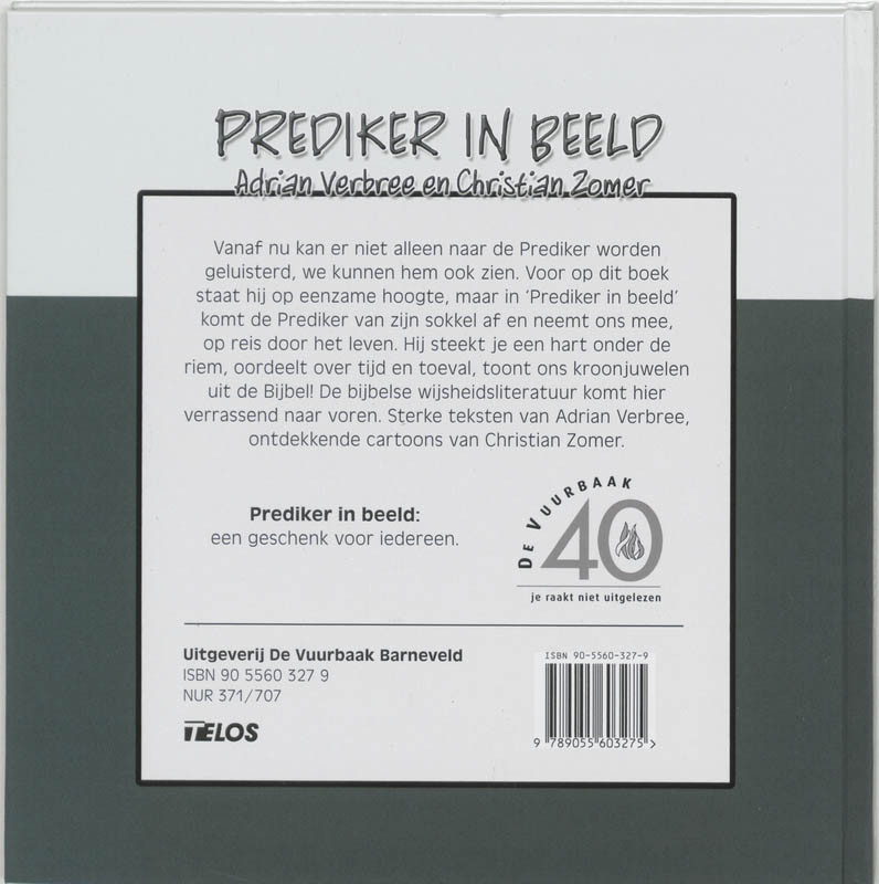 Prediker in beeld achterkant