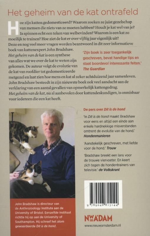 Het geheim van de kat achterkant