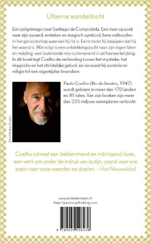 De pelgrimstocht naar Santiago achterkant