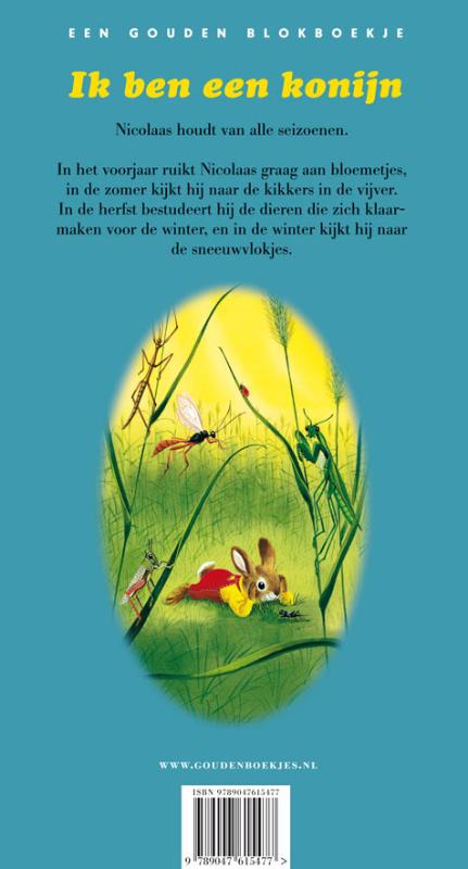 Ik ben een konijn / Gouden Boekjes achterkant