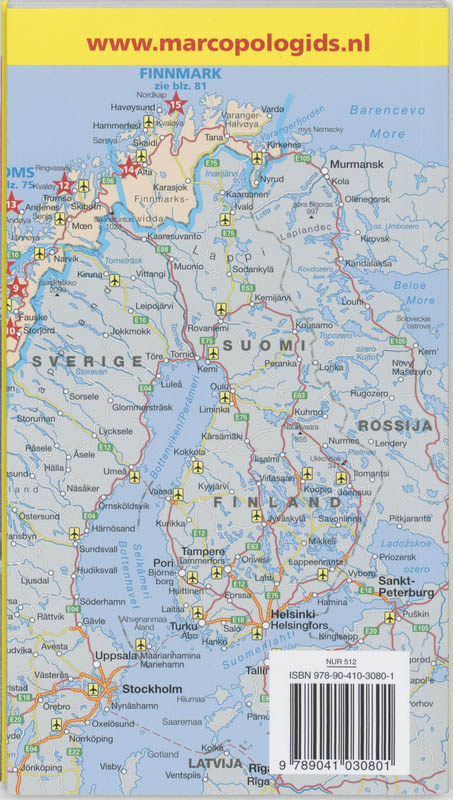 Marco Polo Reisgids Noorwegen achterkant
