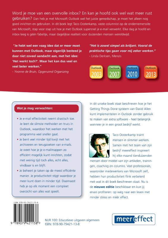 Elke dag je hoofd en inbox leeg achterkant