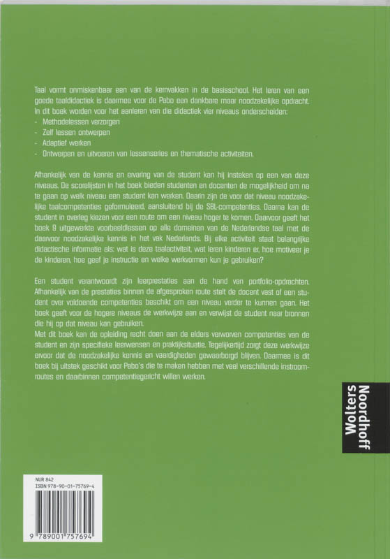 Competentiegericht taalonderwijs achterkant