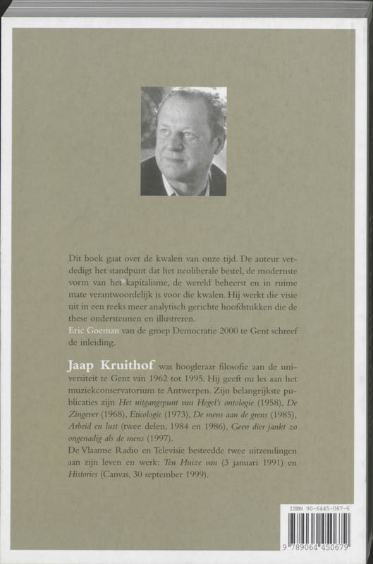 Het neoliberalisme / Filosofie & politiek achterkant