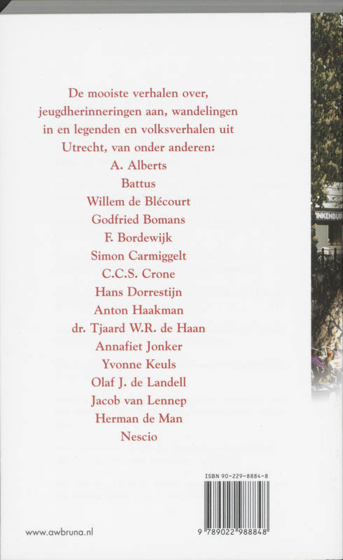 Als een god in Utrecht achterkant