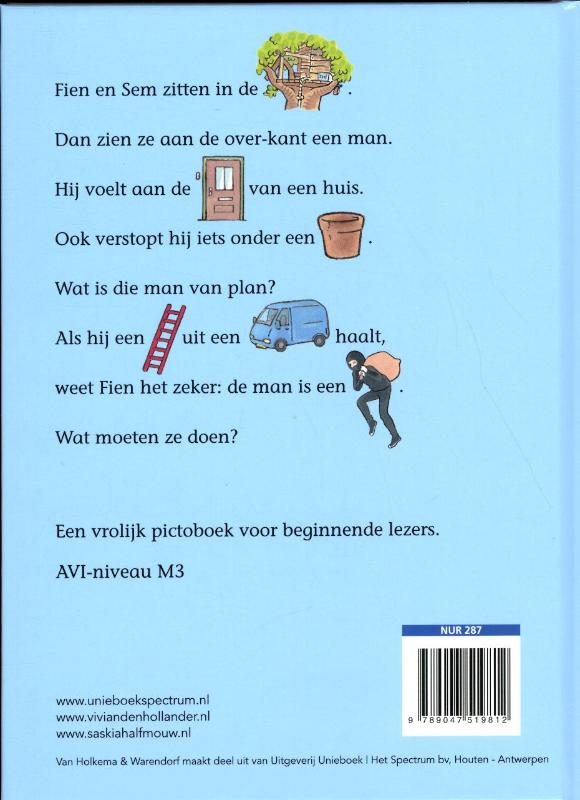 Pak de dief! / Fien & Sem achterkant
