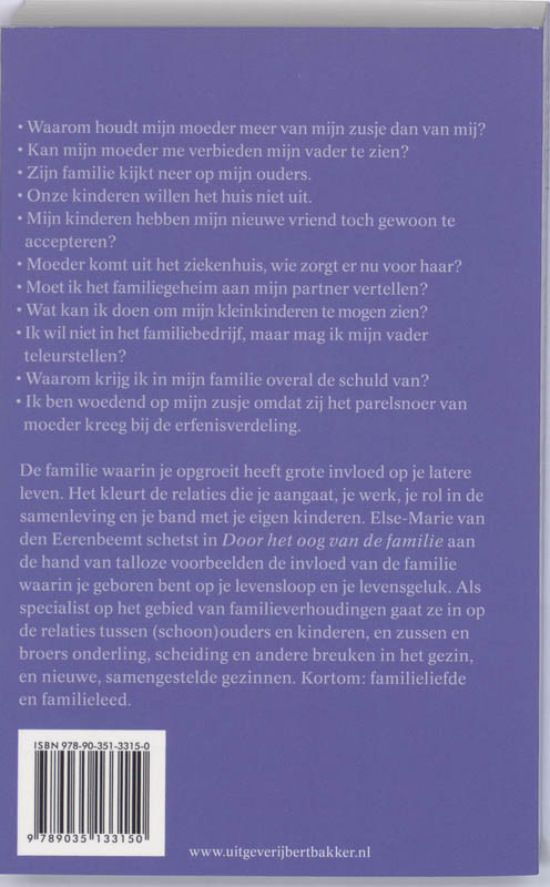 Door het oog van de familie achterkant