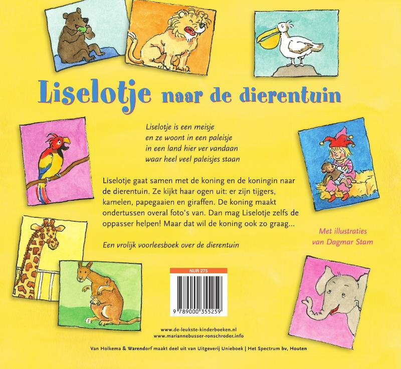 Liselotje naar de dierentuin / Liselotje achterkant
