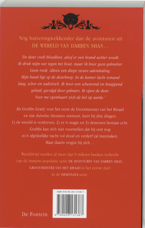 Grootmeester van het kwaad / Demonata / 1 achterkant