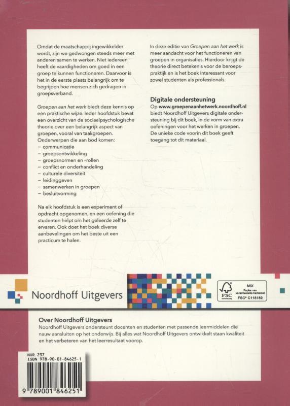 Groepen aan het werk achterkant