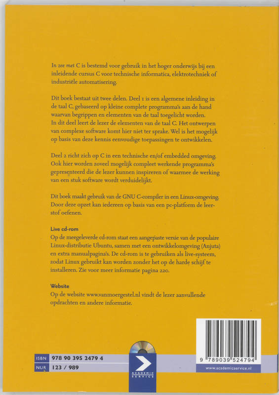 In zee met C achterkant