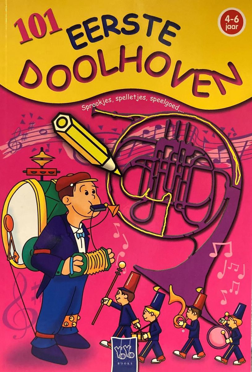 Puzzelboek  Eerste doolhoven 4-6 jaar