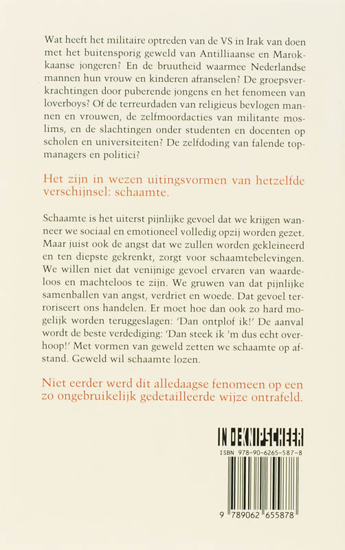De terreur van schaamte achterkant