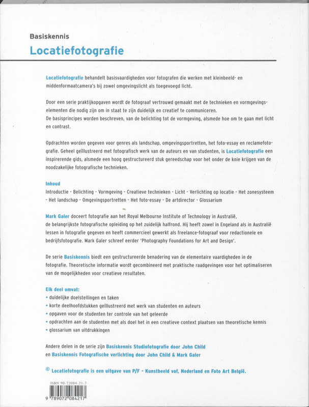 Basiskennis Locatiefotografie achterkant