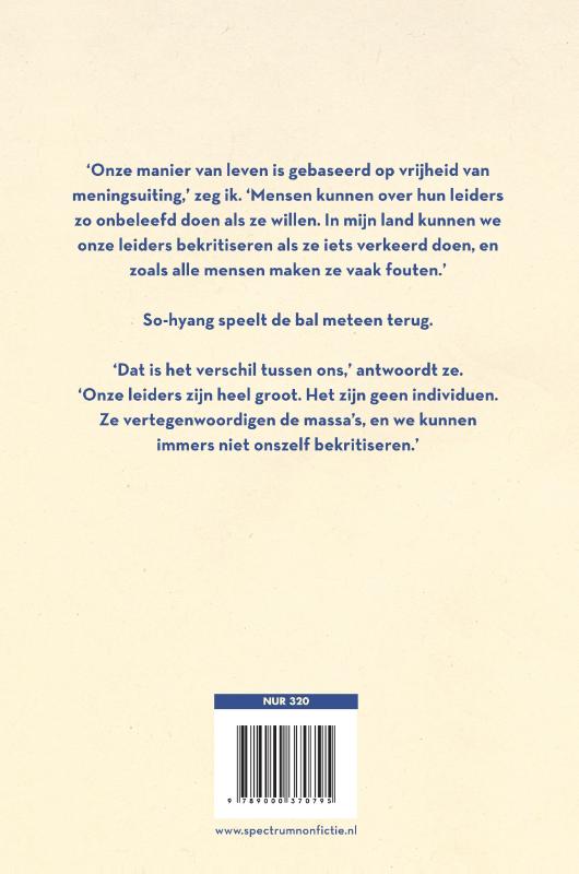 Noord-Korea dagboek achterkant