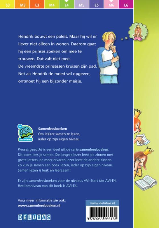 Prinses gezocht / Samenleesboeken achterkant