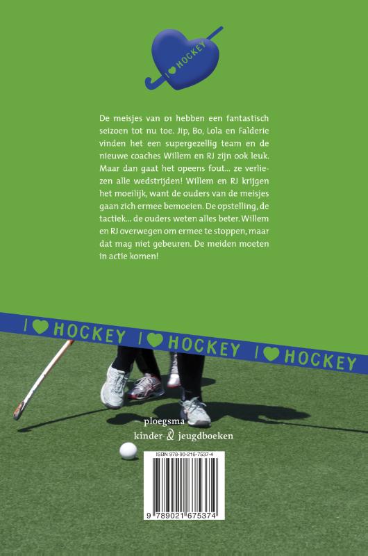 Haarbandjes en wedstrijdkriebels. I ? hockey 4 *I love hockey 4* achterkant
