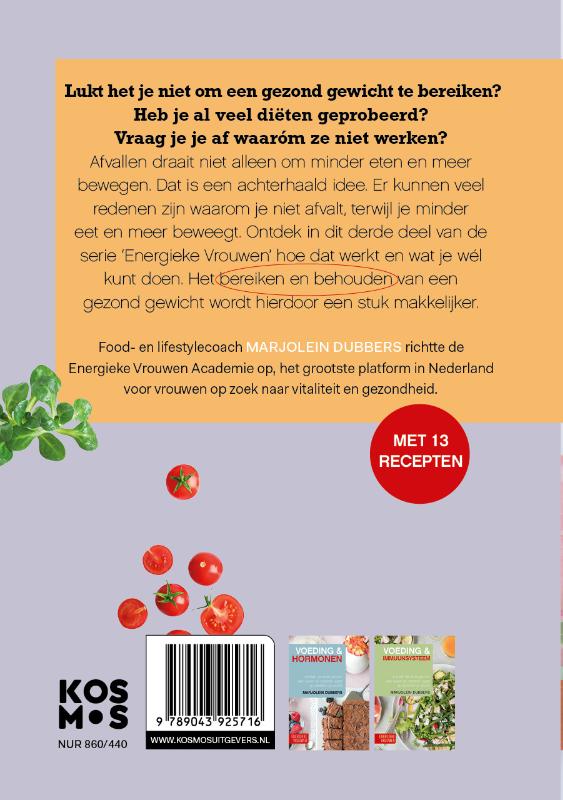 Voeding & gezond gewicht / Energieke vrouwen / 3 achterkant