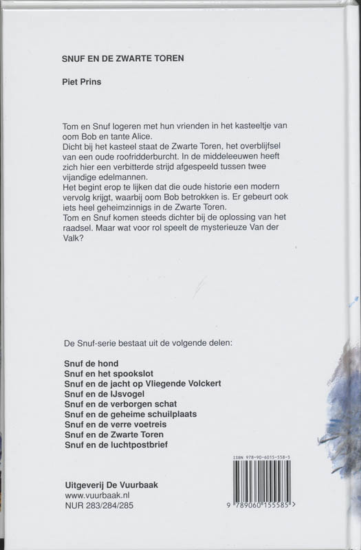 Snuf en de zwarte toren / Snuf-serie achterkant