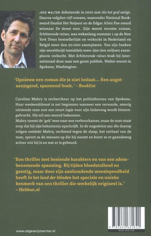 In het land der blinden achterkant