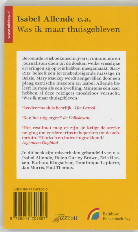 Was Ik Maar Thuis Gebleven achterkant