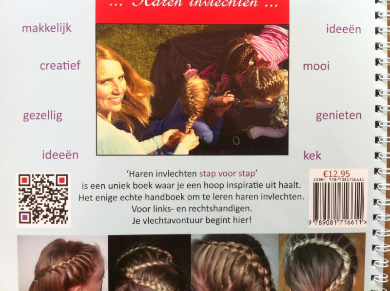 Haren invlechten achterkant