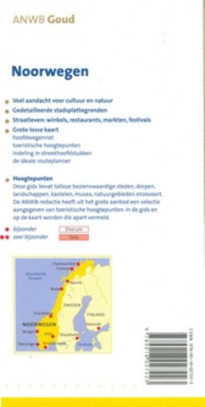 Noorwegen / ANWB goud achterkant
