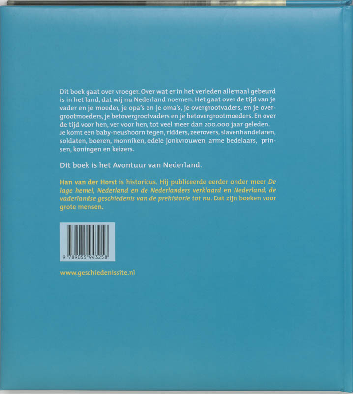 Avontuur van Nederland achterkant