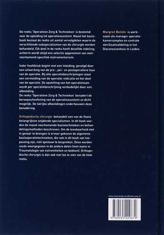 Orthopedische chirurgie / Operatieve zorg en technieken achterkant