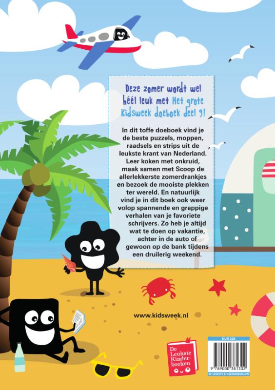 Kidsweek 9 -   Het grote Kidsweek doeboek achterkant