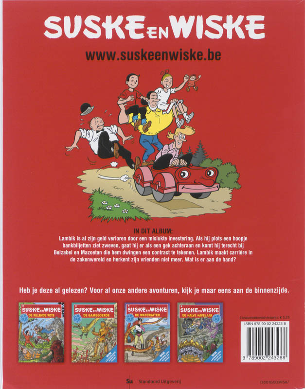 De poenschepper / Suske en Wiske / 067 achterkant