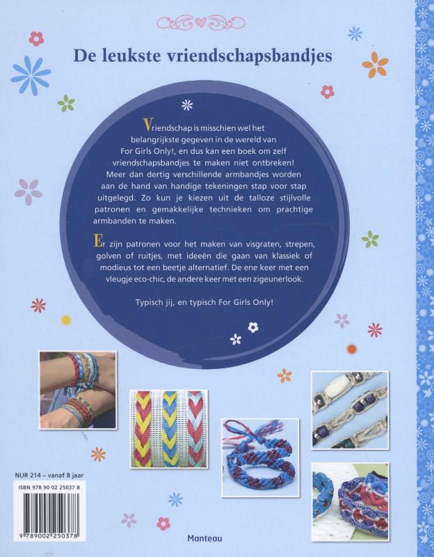 For Girls Only! - De leukste vriendschapsbandjes achterkant