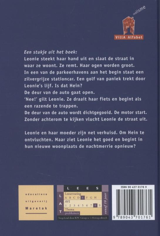 Villa Alfabet Rood  -   Rake klappen achterkant